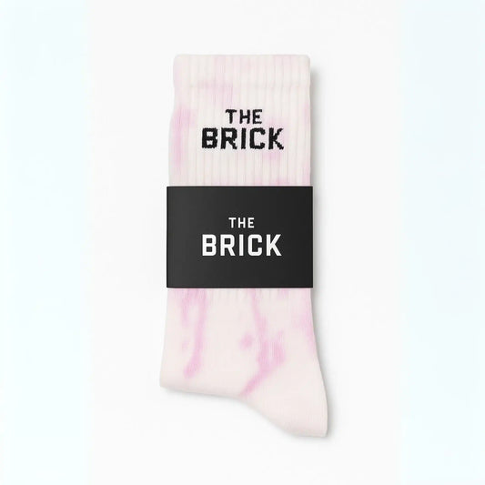 The Brick Pink x White socks - Maten 36 tot 40 en 41 tot 46